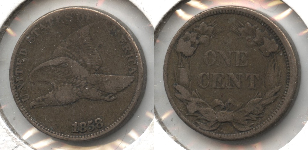 1858 Small Letters Flying Eagle Cent VF-20 #r