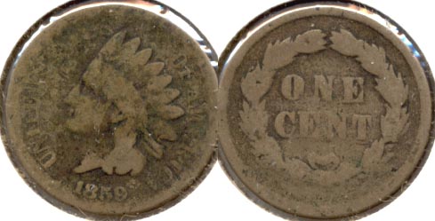 1859 Indian Head Cent AG-3