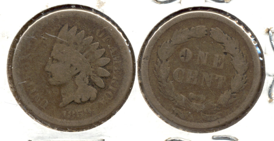 1859 Indian Head Cent AG-3 ah