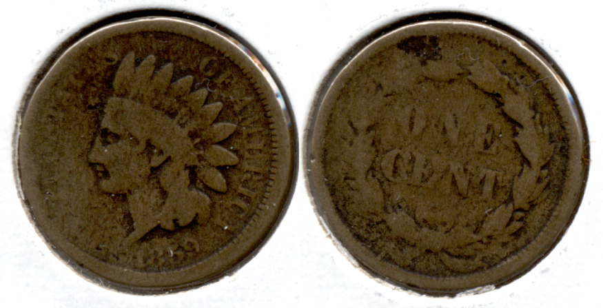 1859 Indian Head Cent AG-3 am
