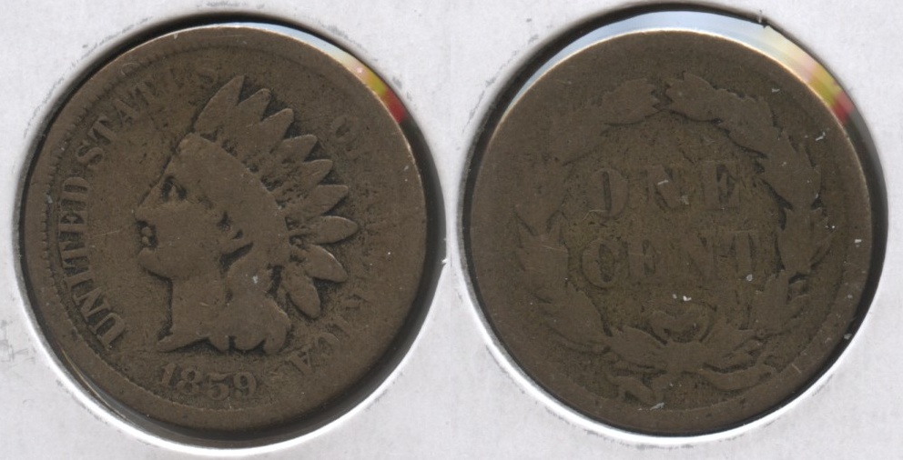 1859 Indian Head Cent AG-3 #ao