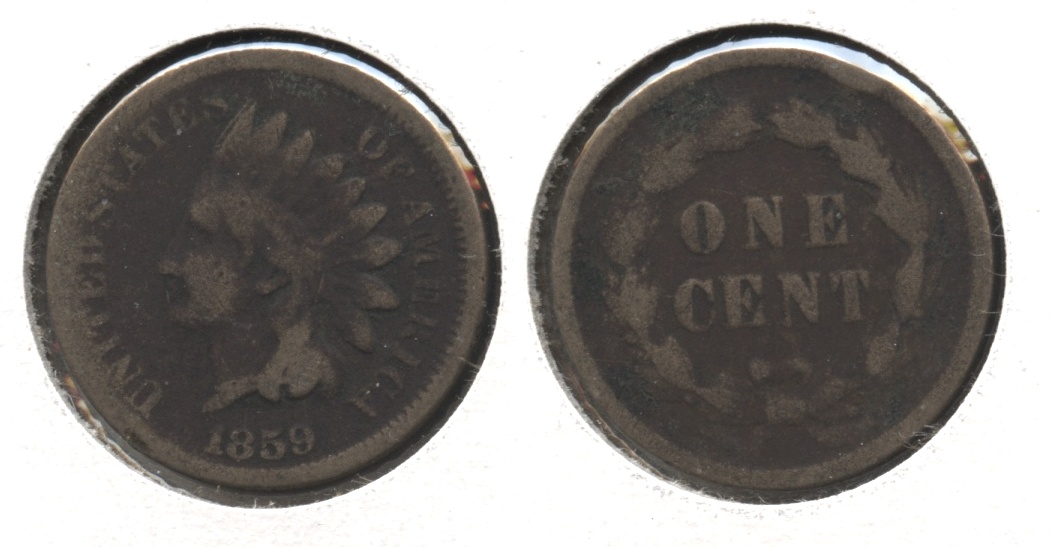 1859 Indian Head Cent AG-3 #av Dark
