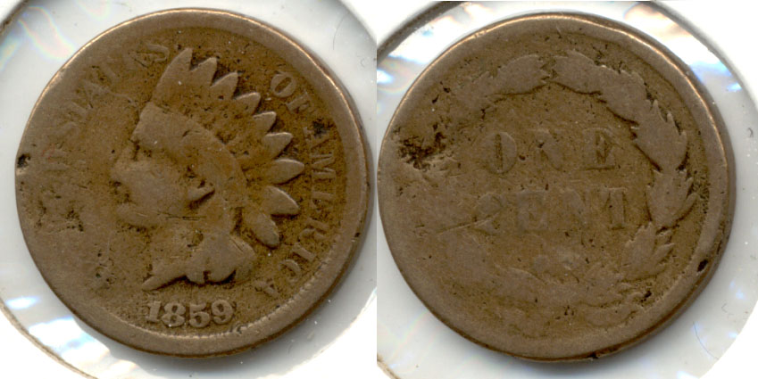 1859 Indian Head Cent AG-3 b