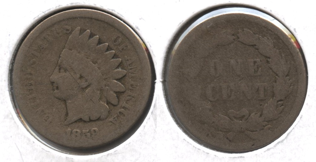 1859 Indian Head Cent AG-3 #bb