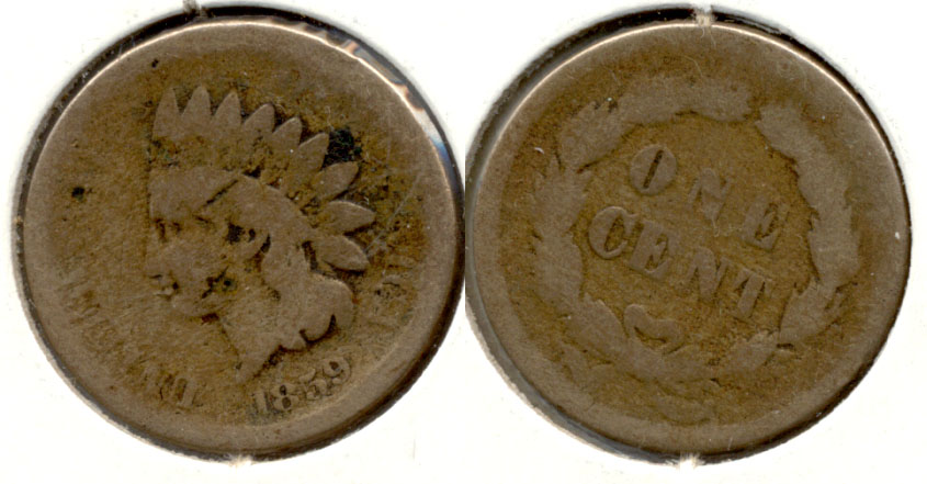 1859 Indian Head Cent AG-3 c
