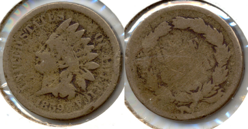 1859 Indian Head Cent AG-3 h