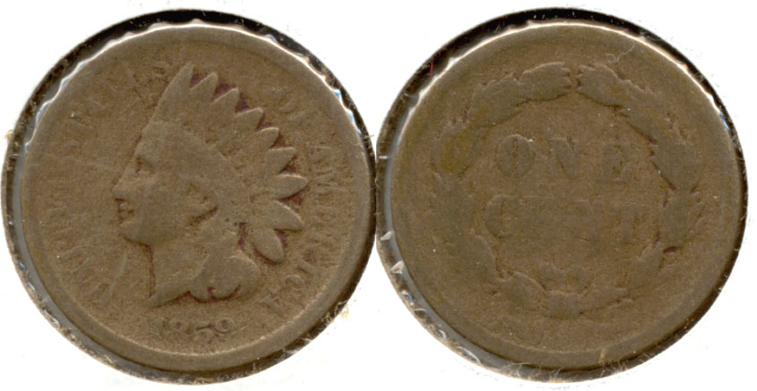 1859 Indian Head Cent AG-3 q
