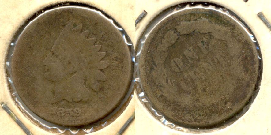 1859 Indian Head Cent Fair-2 b