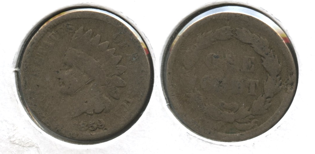 1859 Indian Head Cent Fair-2 #g