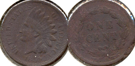 1859 Indian Head Cent Good-4 am Dark