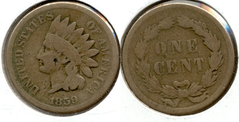 1859 Indian Head Cent Good-4 aq