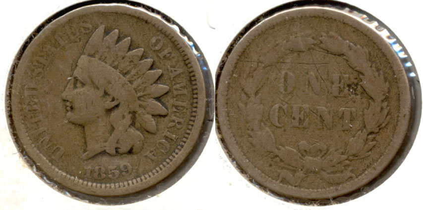 1859 Indian Head Cent Good-4 at