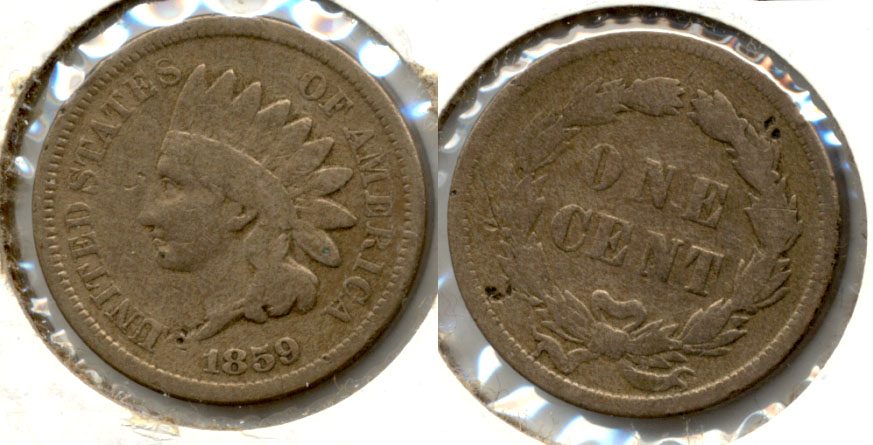 1859 Indian Head Cent Good-4 ay