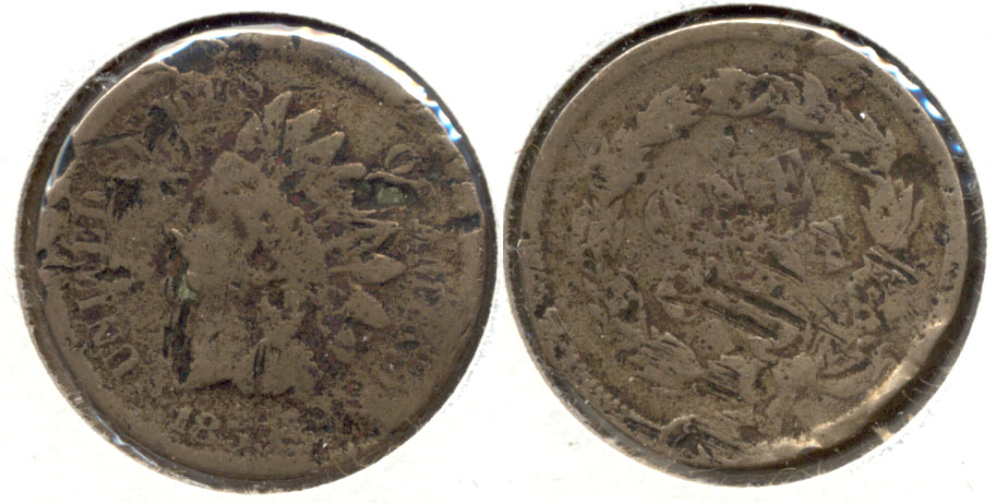 1859 Indian Head Cent Good-4 bn Damaged