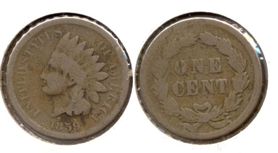 1859 Indian Head Cent Good-4 bo
