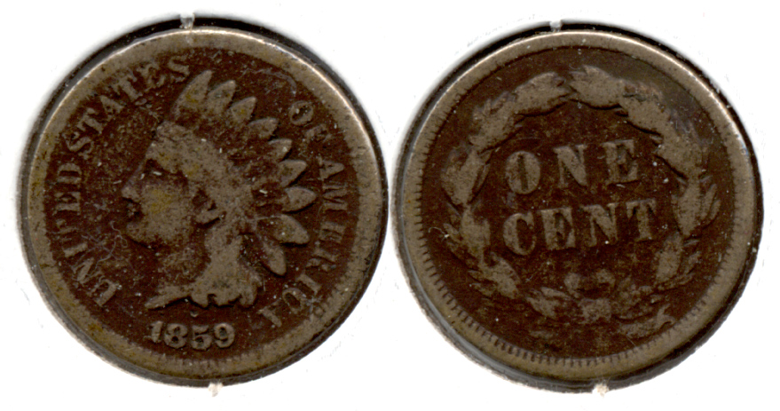 1859 Indian Head Cent Good-4 by Bit Dark