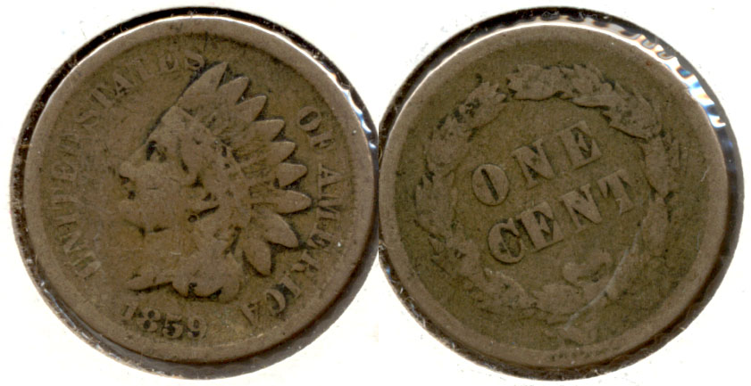 1859 Indian Head Cent Good-4 c