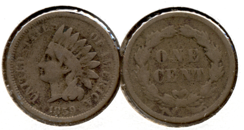 1859 Indian Head Cent Good-4 ca