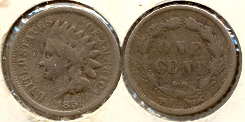 1859 Indian Head Cent Good-4 m Rough