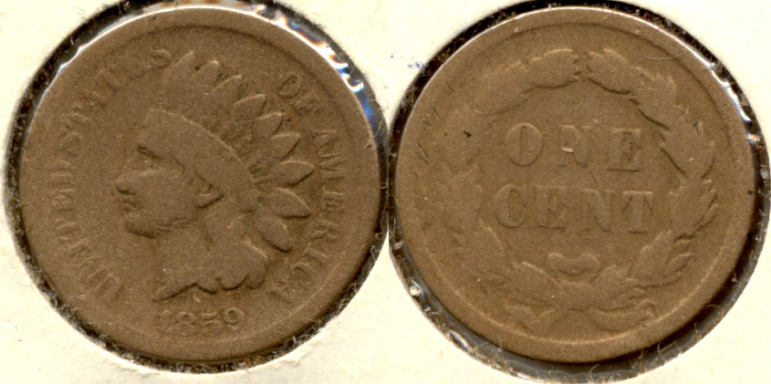 1859 Indian Head Cent Good-4 z