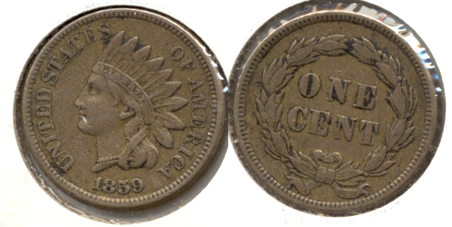 1859 Indian Head Cent VF-20 c