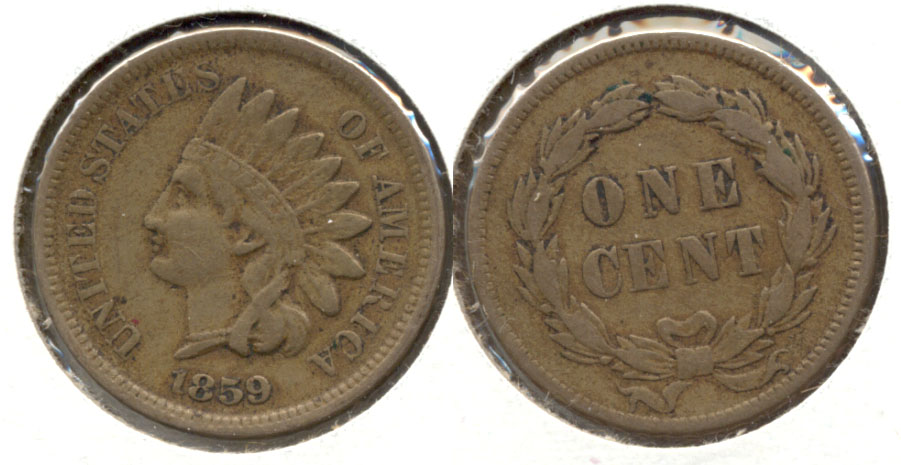 1859 Indian Head Cent VF-20 d