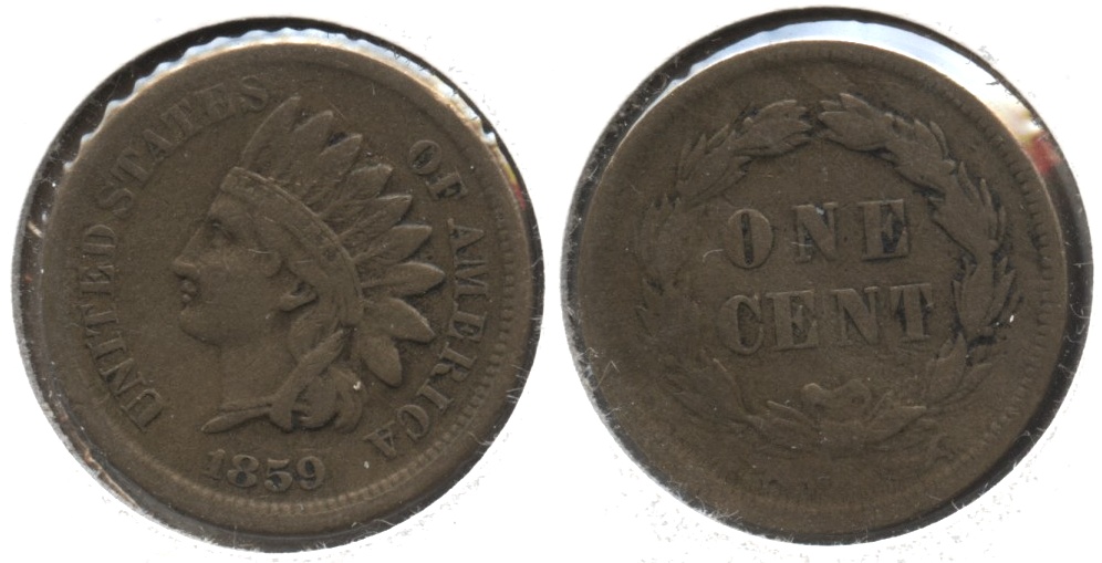1859 Indian Head Cent VF-20 #e