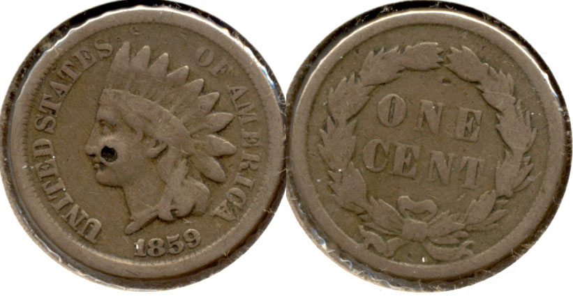 1859 Indian Head Cent VG-8 a Hit