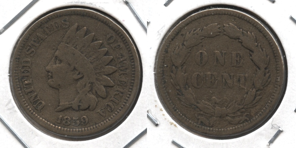 1859 Indian Head Cent VG-8 #ac