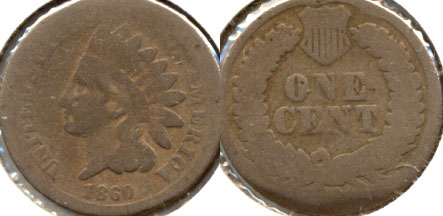1860 Indian Head Cent AG-3