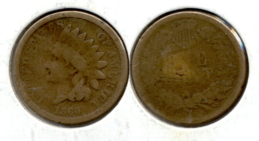 1860 Indian Head Cent AG-3 a