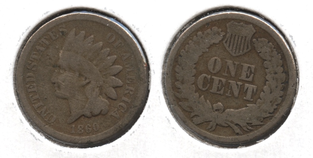 1860 Indian Head Cent AG-3 #d