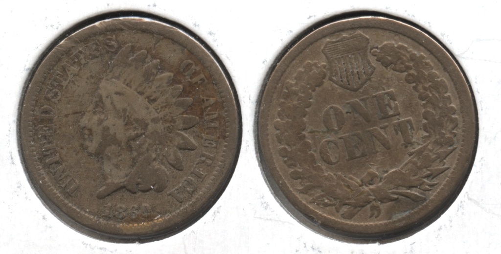 1860 Indian Head Cent AG-3 #f