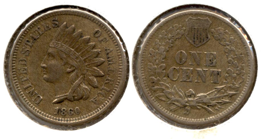 1860 Indian Head Cent EF-40 a