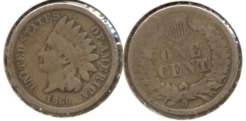 1860 Indian Head Cent Good-4