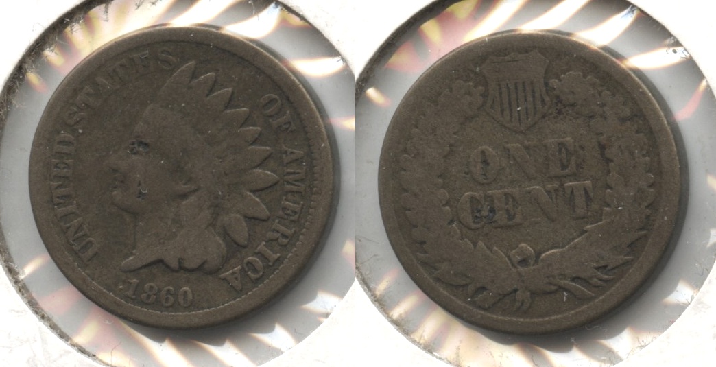 1860 Indian Head Cent Good-4 #an