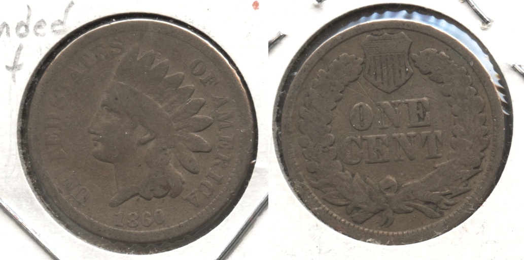 1860 Indian Head Cent Good-4 #aq