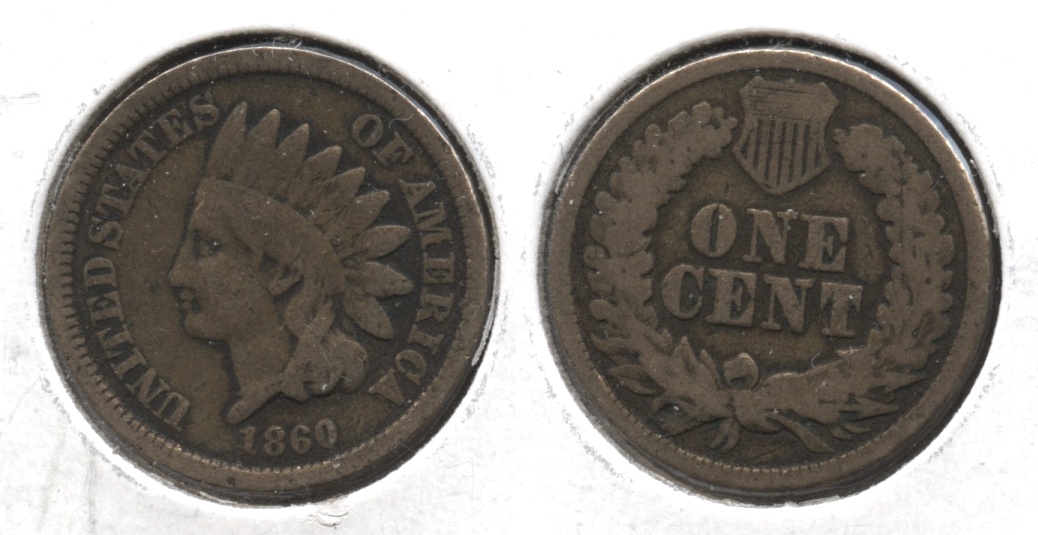 1860 Indian Head Cent Good-4 #au
