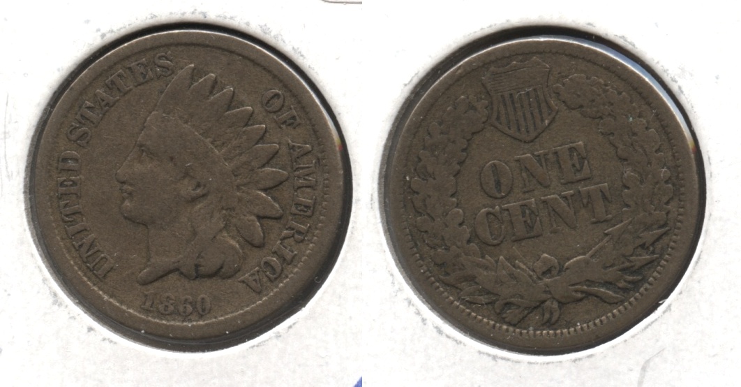 1860 Indian Head Cent Good-4 #av