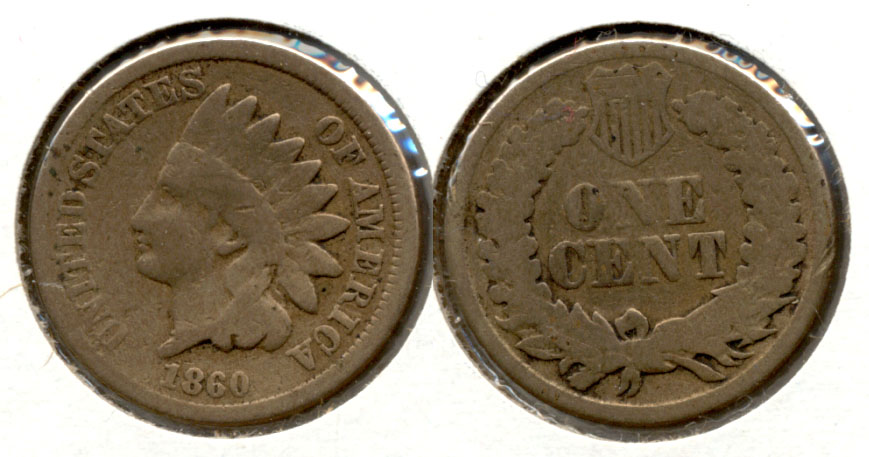 1860 Indian Head Cent Good-4 s
