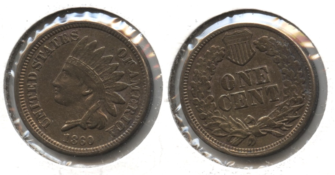 1860 Indian Head Cent VF-20 #e Cleaned