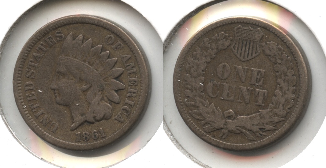 1861 Indian Head Cent Fine-12
