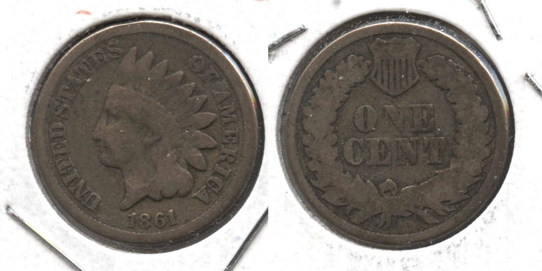 1861 Indian Head Cent Good-4 #ab