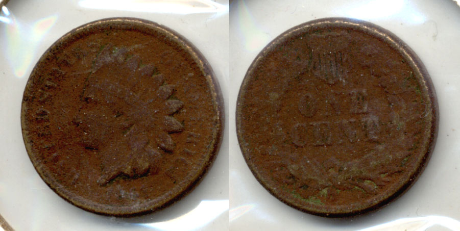1861 Indian Head Cent Good-4 l Dark