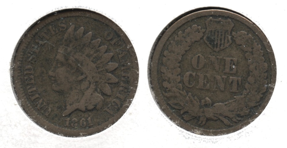 1861 Indian Head Cent Good-4 #w