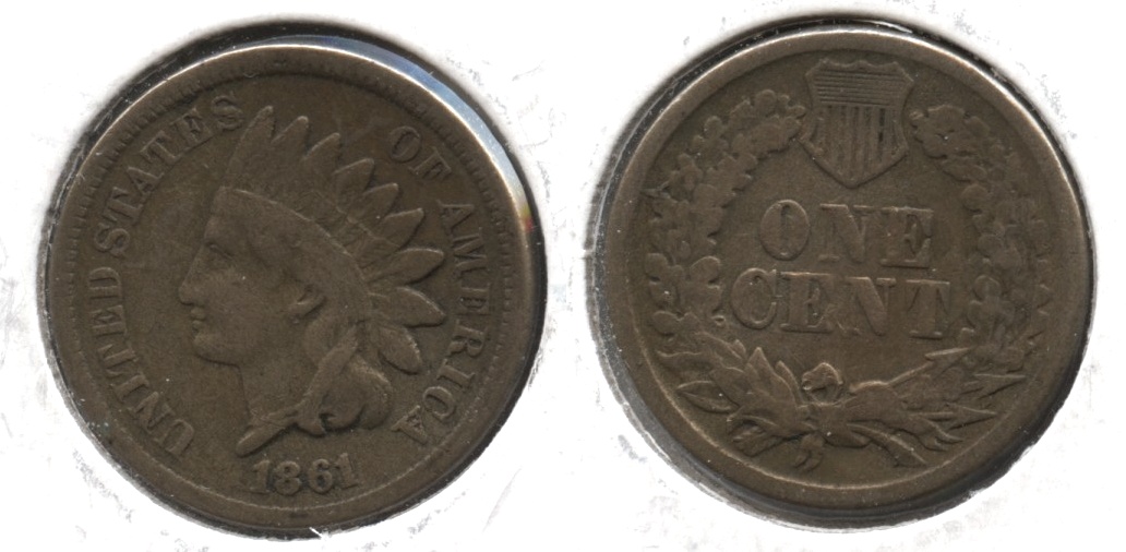 1861 Indian Head Cent VG-8 #c
