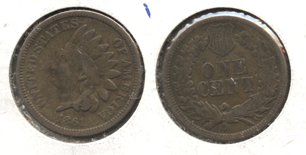 1861 Indian Head Cent VG-8 #d
