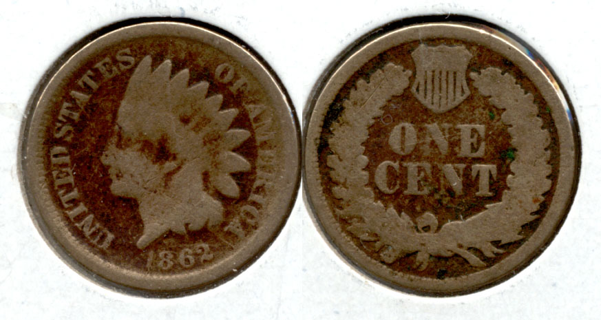 1862 Indian Head Cent AG-3 a