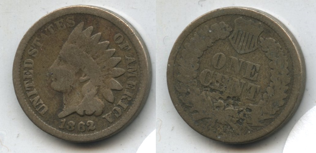 1862 Indian Head Cent AG-3 #e