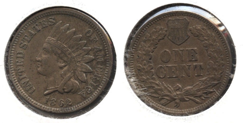 1862 Indian Head Cent EF-40